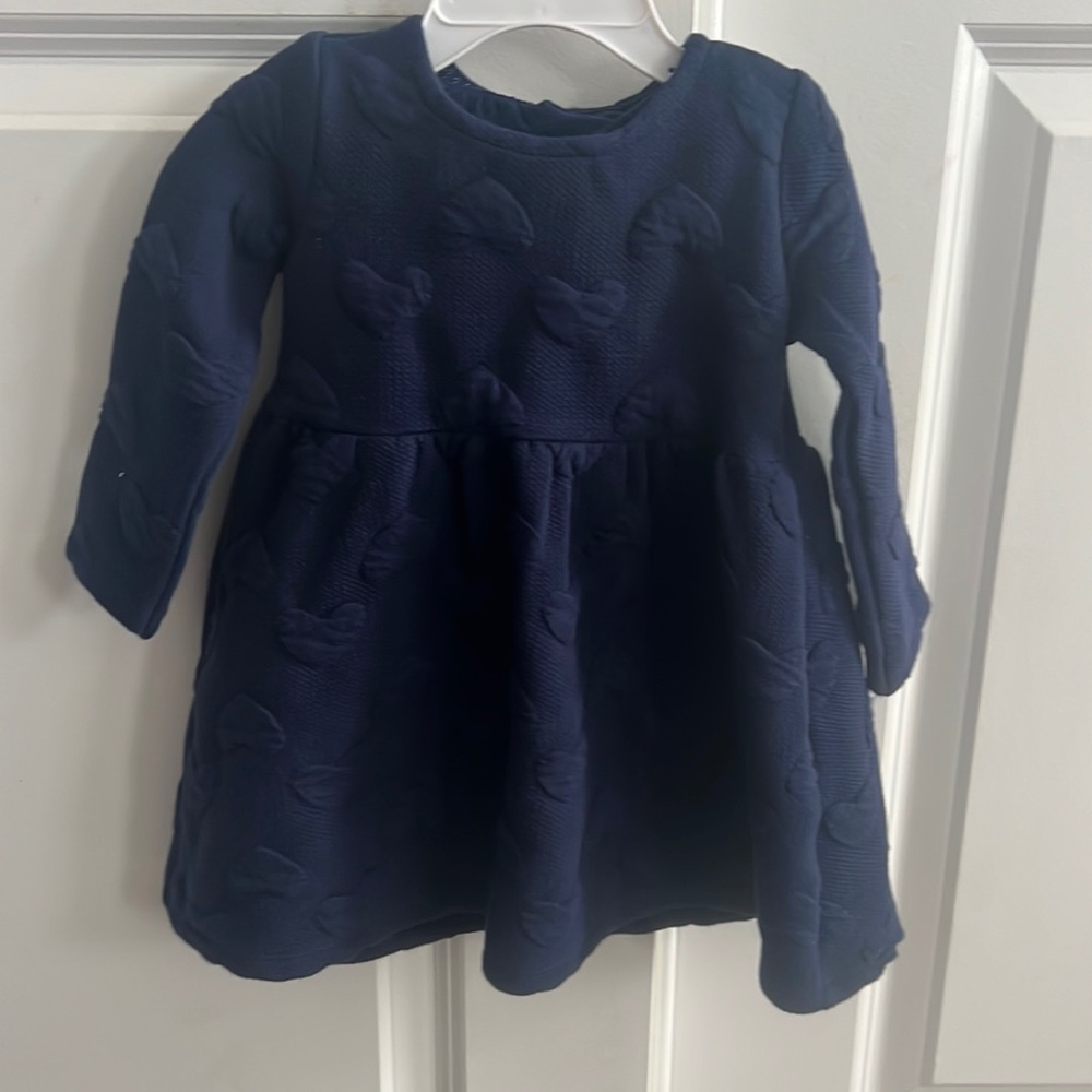 Blue long sleeve dress